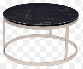 Round Marble Coffee Table Black Marquina - Coffee Table Png,Coffee Ring Png
