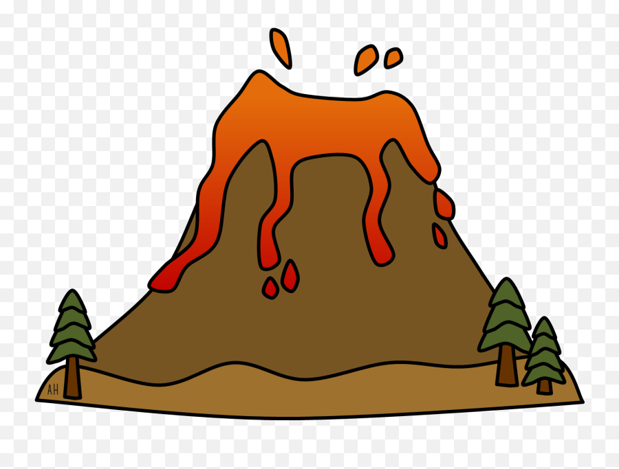 Png Transparent Background - Volcano Clipart,Volcano Png