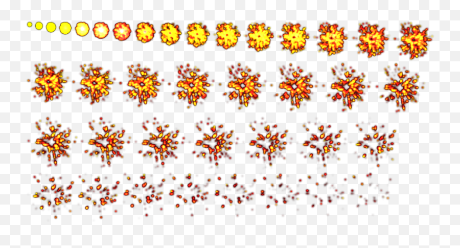Png 20 Assorted Explosions - Explosion Sprite File Png,Explosions Png