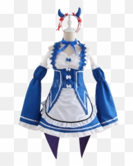 Re Zero Starting Life In Another World Rem Ram Halloween Little Demon Version Cosplay Costum - Cosplay Png,Rem Png