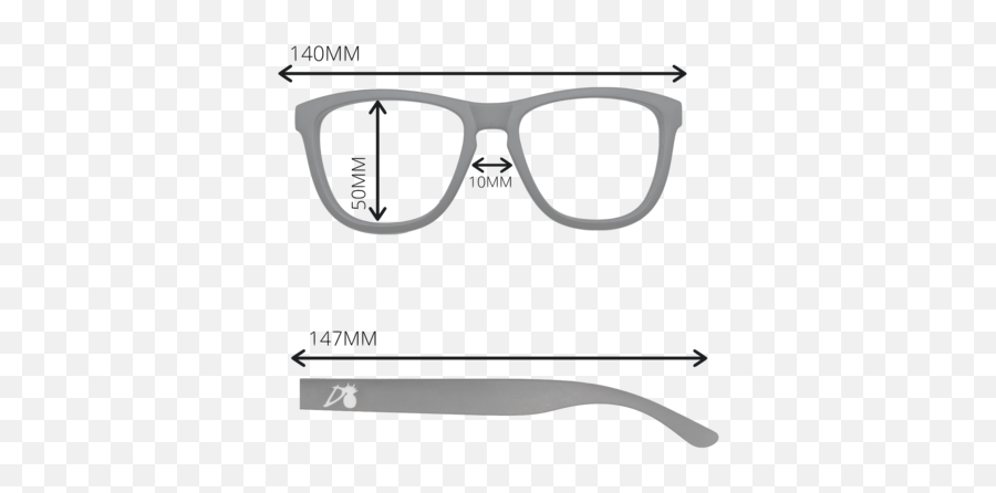 Frosted Clear - Electric Blue Lens Polarized Essentials Tints And Shades Png,Harry Potter Glasses Logo