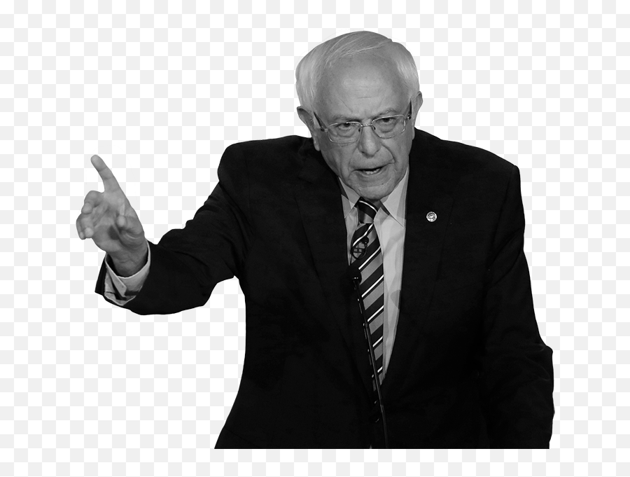 Where The 2020 Democratic Candidates Stand - Gentleman Png,Bernie Sanders Transparent Background