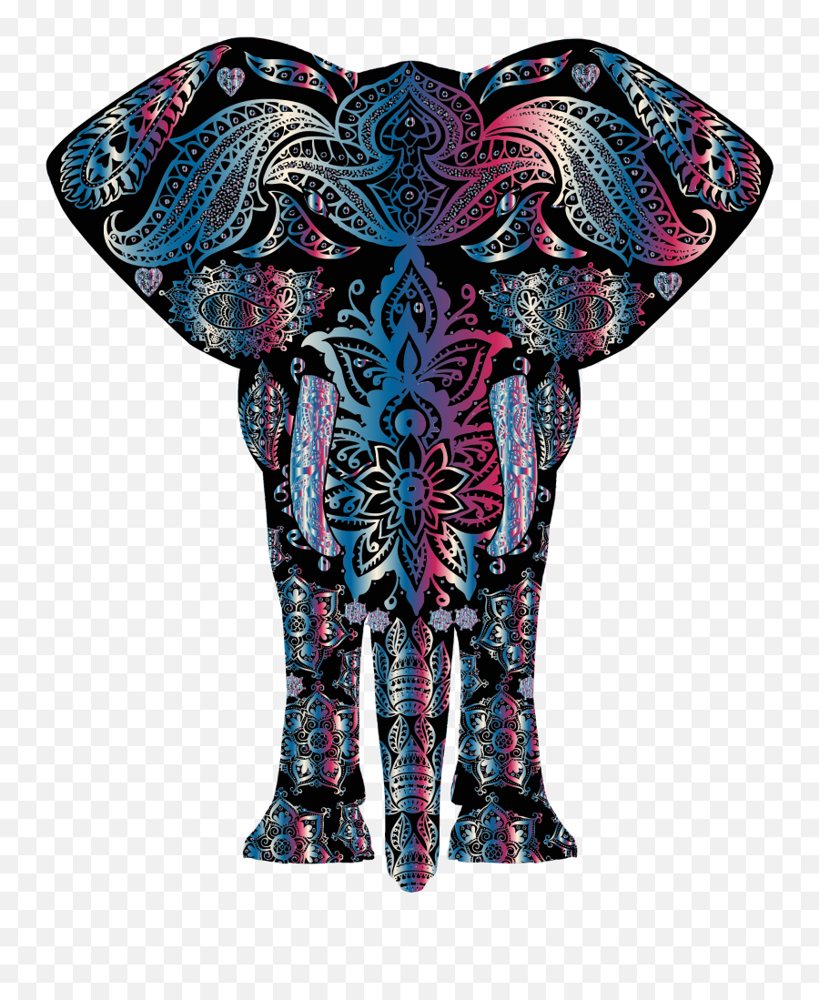 Elephant Clipart Png - India Designs On Elephants,Elephant Clipart Png