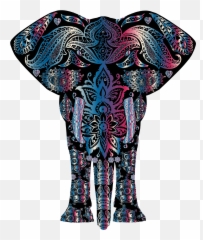 Elephant Clipart Png - India Designs On Elephants