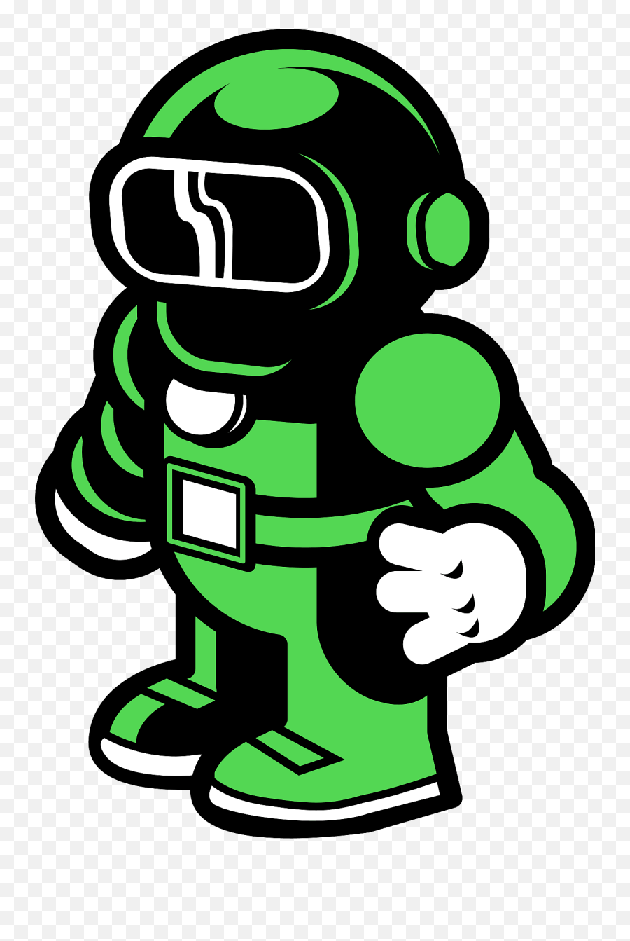 Free Icons Png Green Robot Man Diving P 53961 - Png Images Free Spaceman Png,Robot Transparent Background