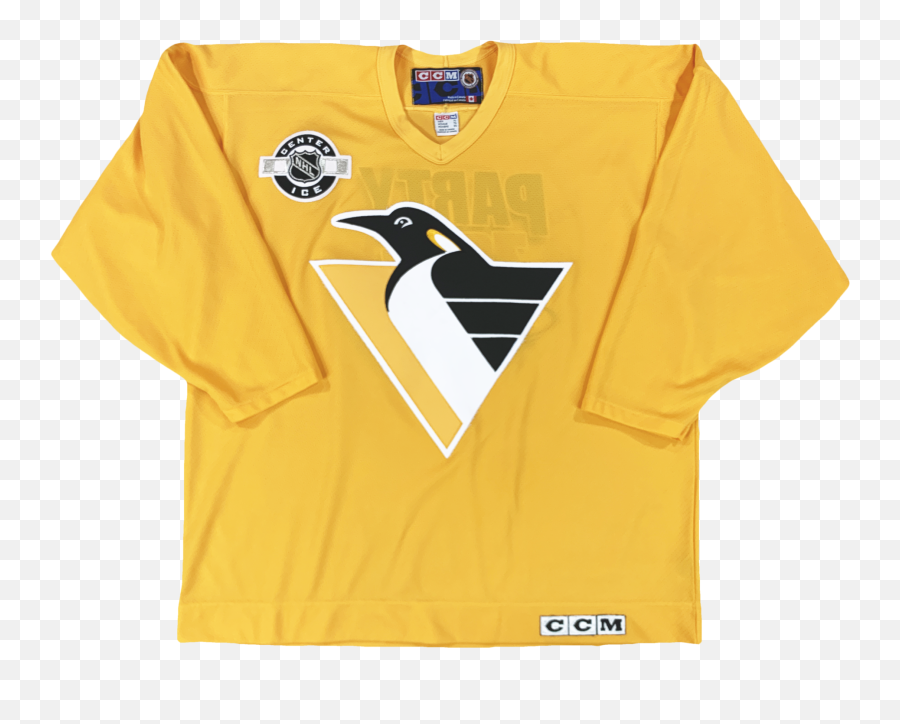 Vintage Ccm Pittsburgh Penguins Jersey Yellow U2013 Heat Check - Short Sleeve Png,Pittsburgh Penguins Png