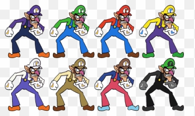 Lizukau0027s Alternate Color Mock - ups Super Smash Bros Ultimate Waluigi Colors png