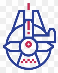 Smuggle Millenium Falcon Star Wars Space Free Icon Of - Star Wars Millennium Falcon Icon Png,Millennium Falcon Png