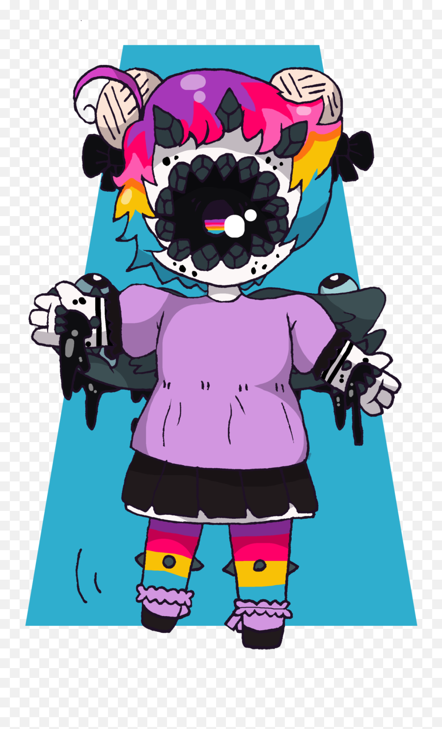 Download Harper Xynthii Oc Child Toddler Pastel Goth Lisa - Toddler Oc Png,Lisa Frank Png