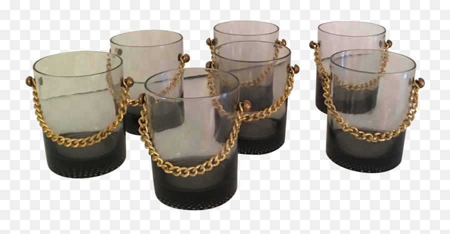 Gucci Style Smokey Whiskey Glasses - Set Of 7 Cylinder Png,Whiskey Glass Png