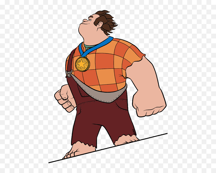 Wreck It Ralph With Medal Transparent Png