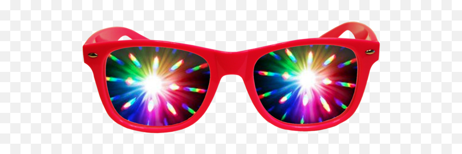 Pink Plastic Diffraction - Transparent Rainbow Glasses Png,Red Lens Flare Transparent