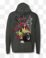 T7207 Rebel Rosies Pin Up Girl Tailgate Hoodie - Mac Tools Pin Up Girl Hoodie Png,Pin Up Png