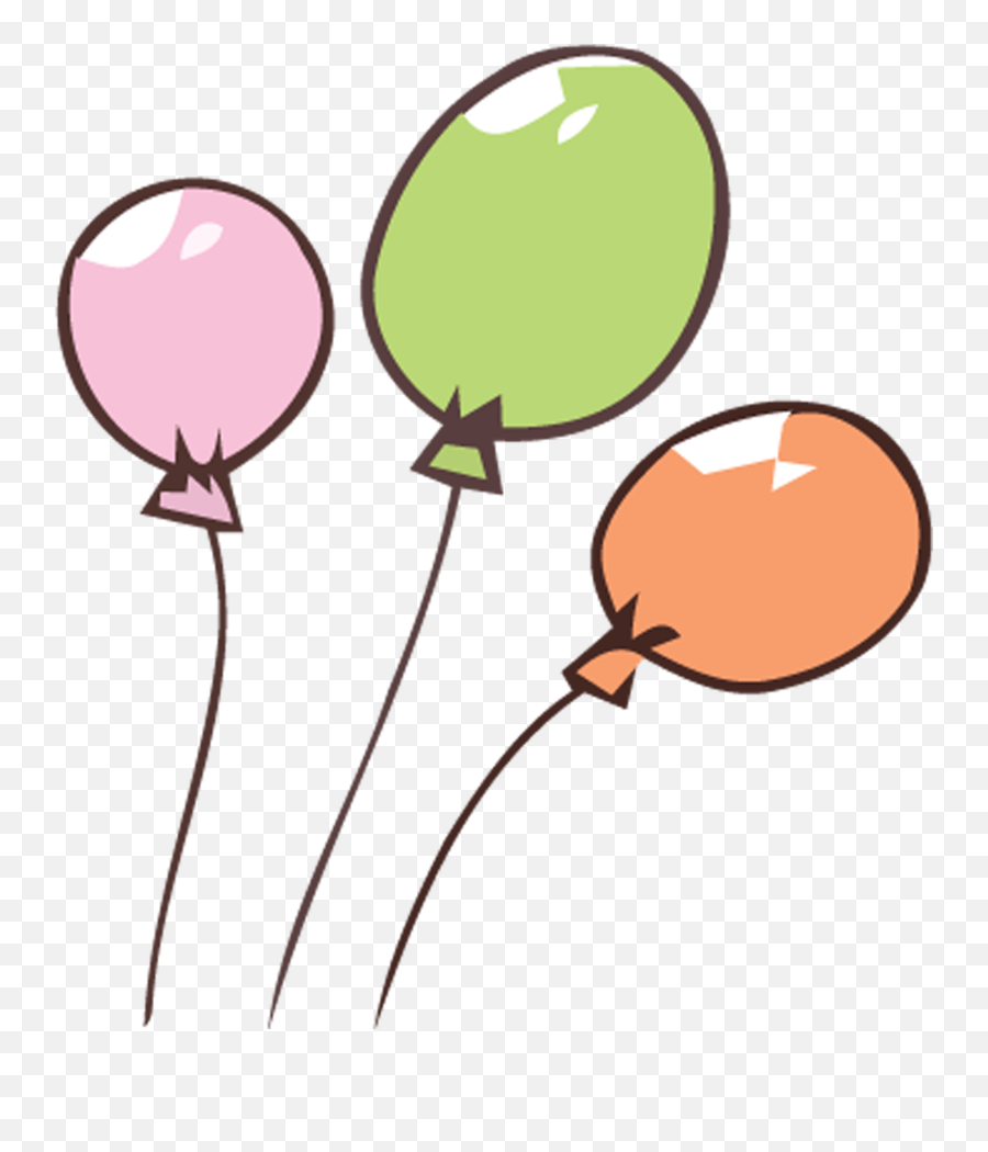 Globos De Colores Animados Png Image - Balloon Png Cartoon,Scarce Transparent