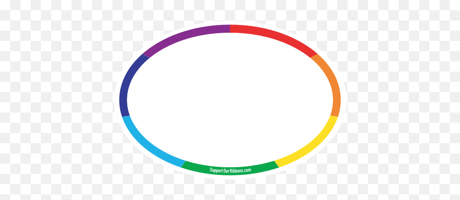 Rainbow Border - Rainbow Circle Png Outline Full Size Png Arvore,Oval Border Png