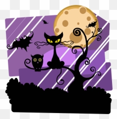 Night Before Halloween Free Image - Printable Clipart png
