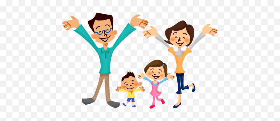Download Excited Clipart Family - Excited Family Clipart Png Hombre Feliz Png Dibujo,Excited Emoji Png