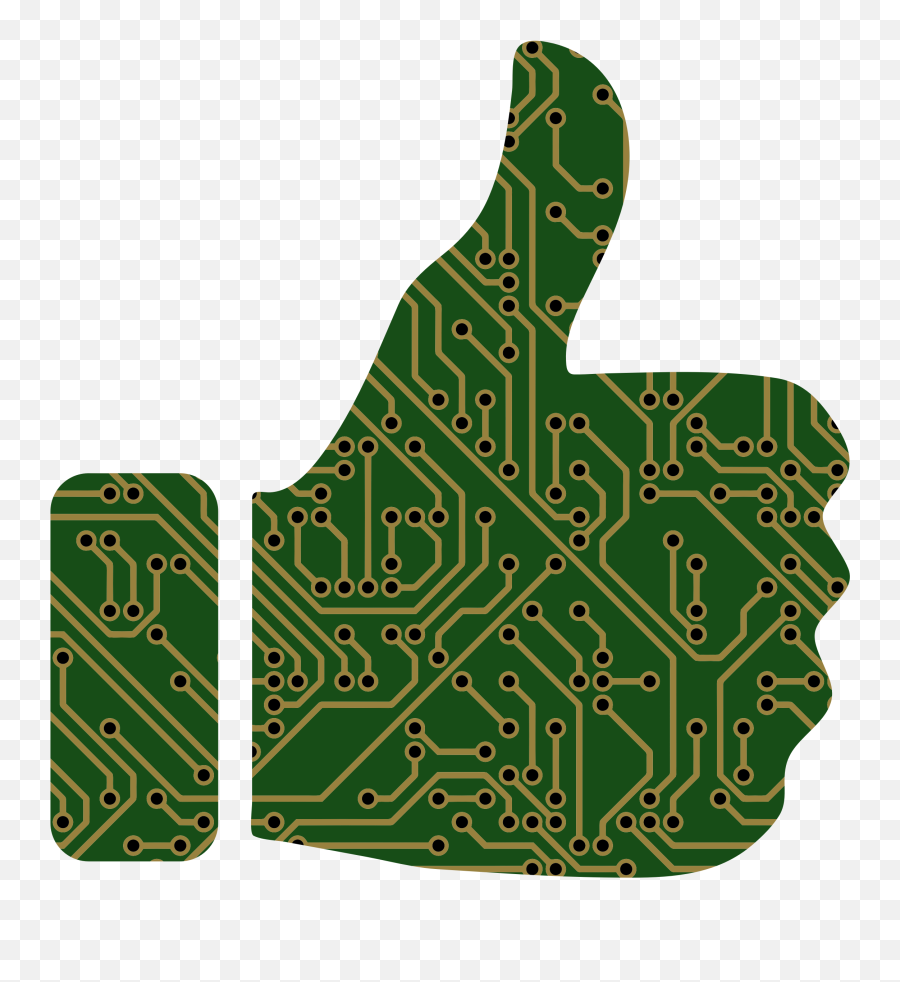 This Free Icons Png Design Of Thumbs Up Circuit Board Full - Printed Circuit Board,Free Thumbs Up Icon