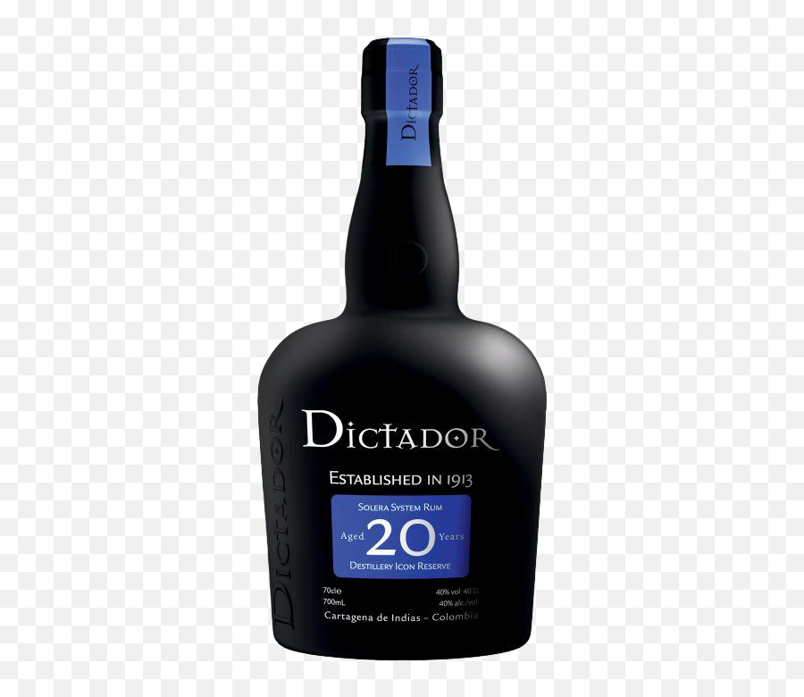 Dictador Aged Rum Solera System Destillery Icon Reserve 20 Yr 80 750 Ml - Glass Bottle Png,Colombia Icon