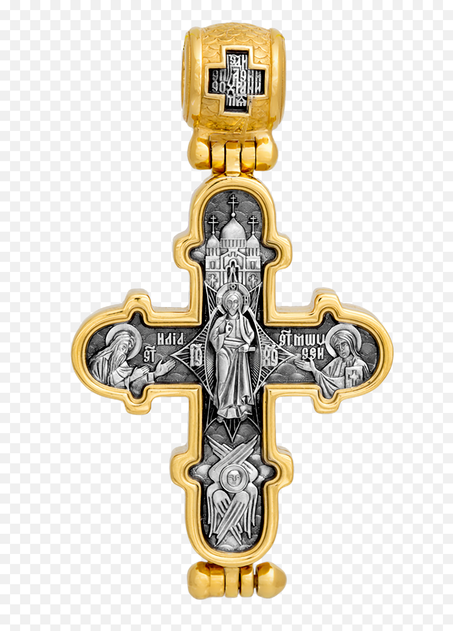 Encolpion Triptych Akimov 104 - Christian Cross Png,Christ As Savior Of Souls Icon