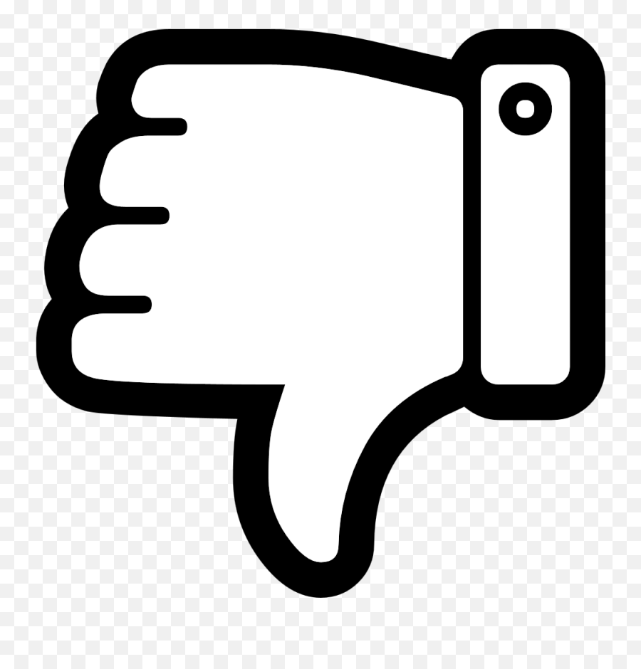 Thumbs Down White Png Clipart - Thumbs Down Clipart Png,Thumbs Down Png