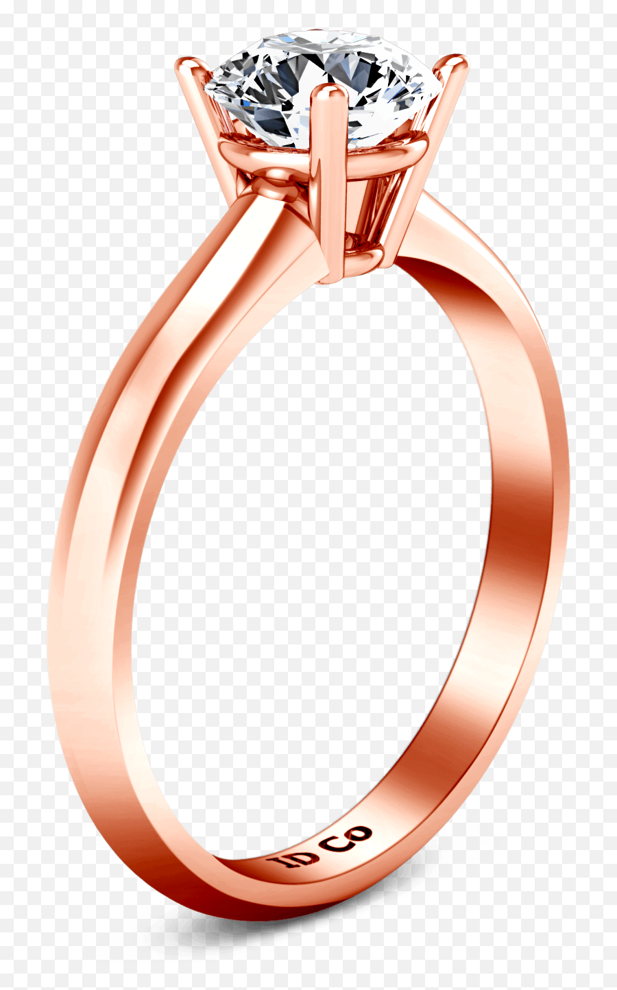Solitaire Diamond Engagement Ring Carys 14k Rose Gold U2013 Frostnyc - Wedding Ring Png,Gold Ring Icon