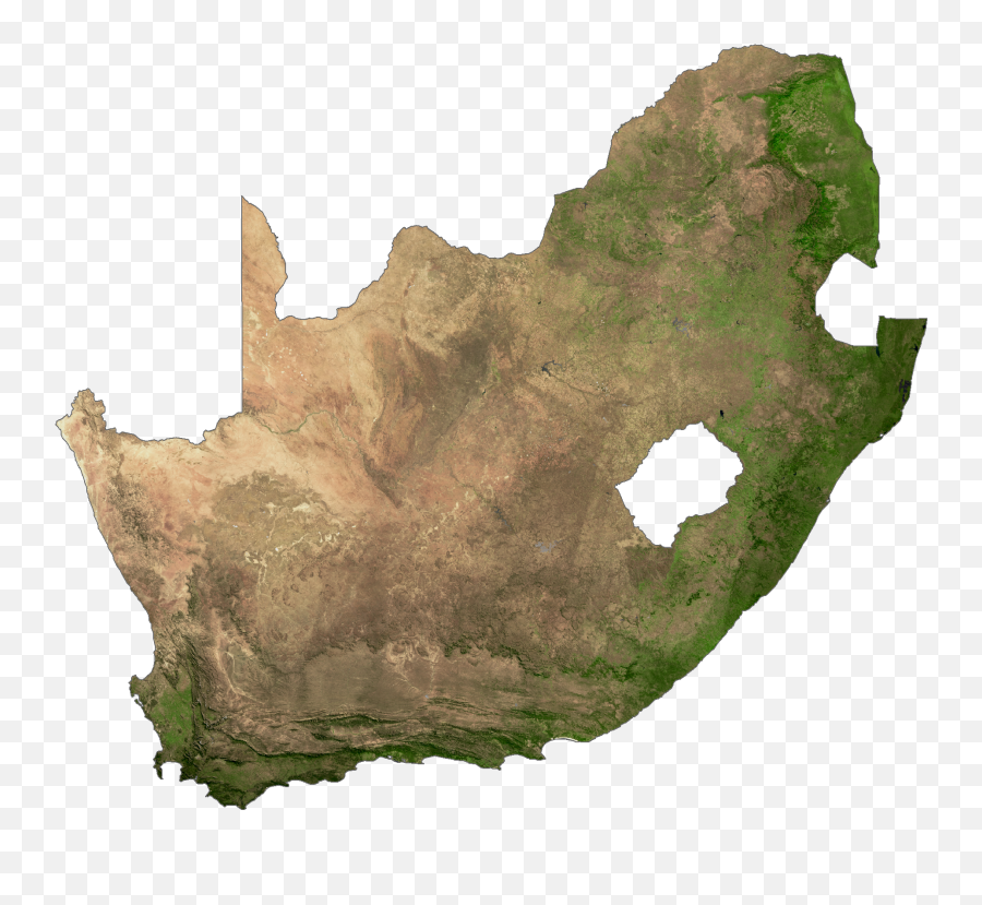 Map Of South Africa - Gis Geography South Africa Satellite Map Png,Africa Map Icon