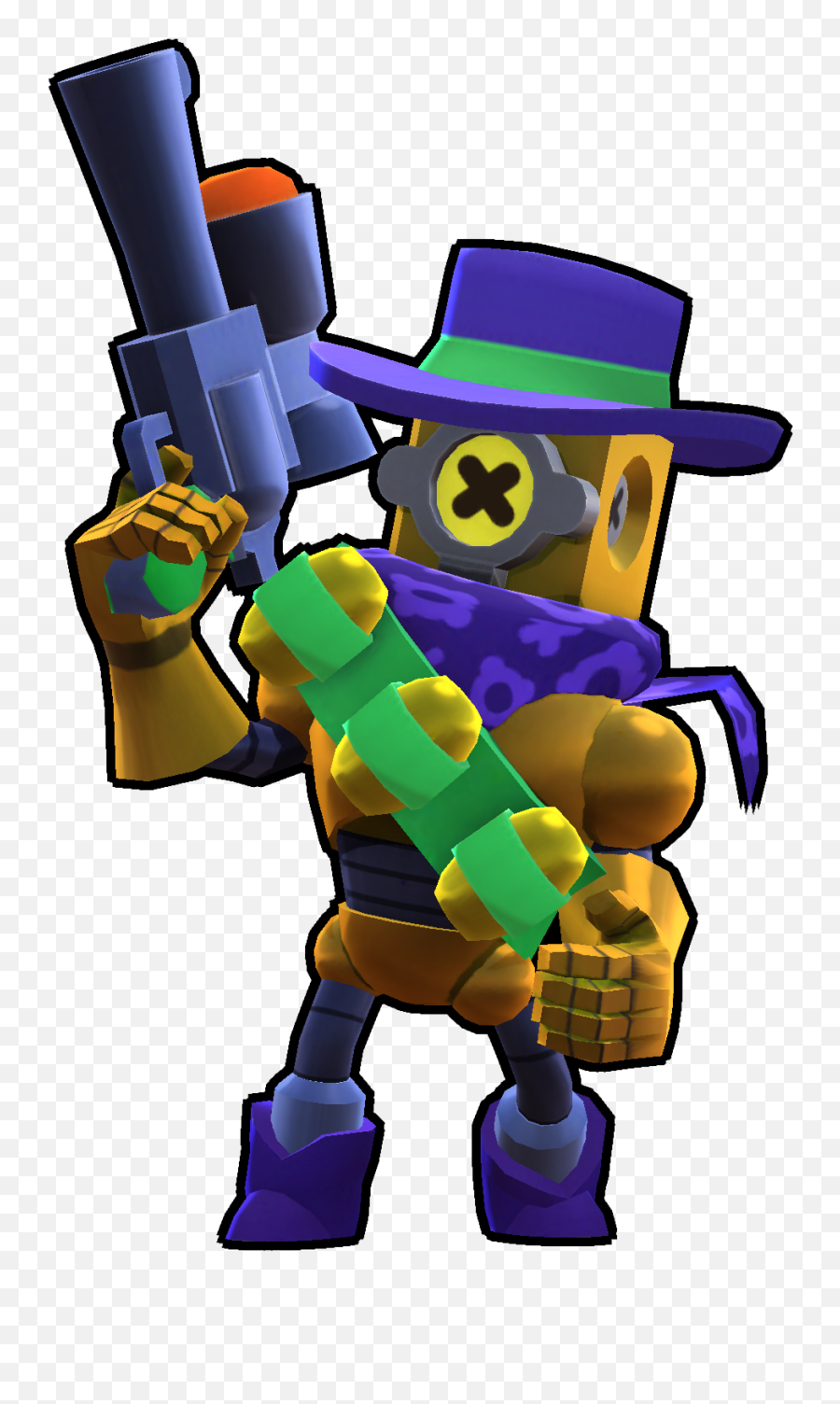 Ricochet Skin - Golden Ricochet Brawl Stars Full Size Png Rico Brawl Stars 2017,Golden Stars Png