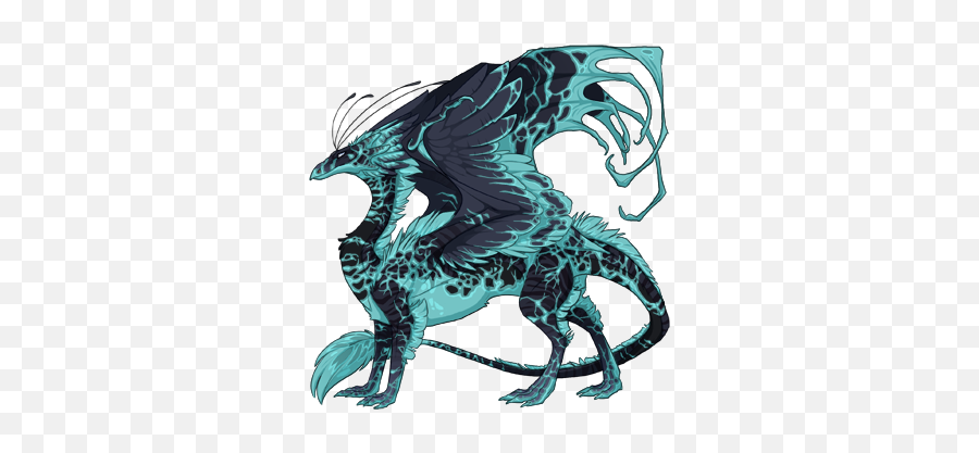 Your Dragon Avatars Share Flight Rising - Dark Blue And Light Blue Dragon Png,Janus Icon