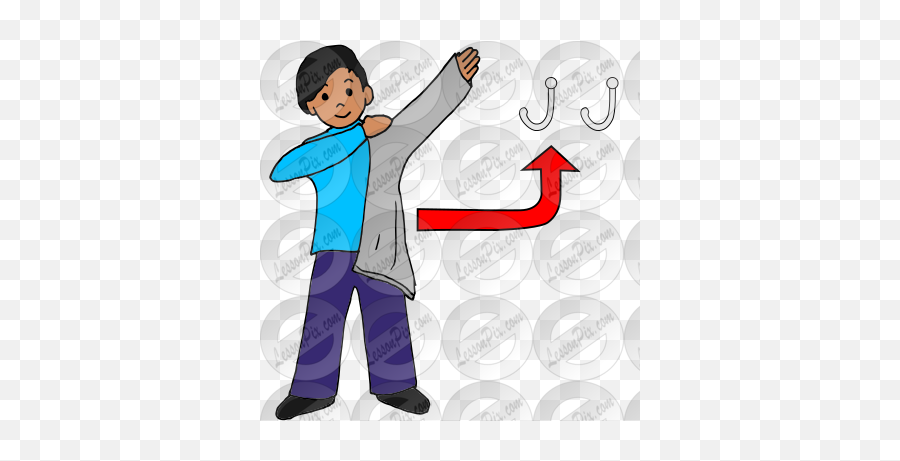 Take Off Coat Picture For Classroom Therapy Use - Great Put On Coat Clipart Png,Pecs I Want Icon