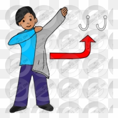 Take Off Coat Picture For Classroom Therapy Use - Great Put On Clipart png