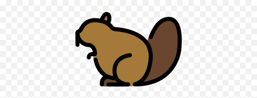 Beaver Emoji - Castor Emoji Png,Beaver Icon