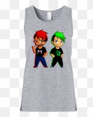 Jacksepticeye Girls Tank Top T - Mark And Jack Art Png,Jacksepticeye Png