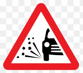 Loose Gravel Road Sign Clipart - Uk Road Signs Png,Gravel Png