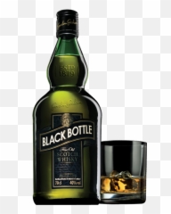 5 Year Old Blended Whisky - Black Bottle png
