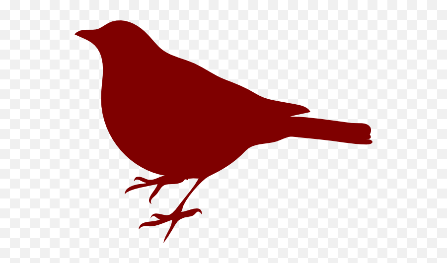 Red Bird Png Image - Bird Silhouette Clip Art,Red Bird Png