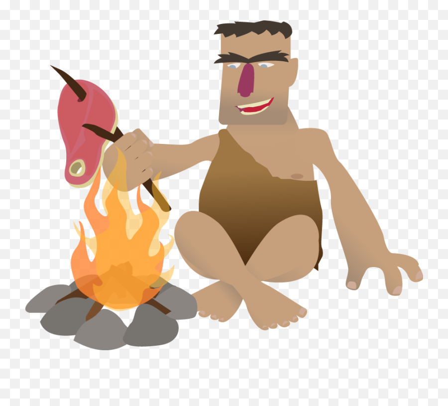 Caveman Image - Clip Art Library Hunting For Food Clipart Png,Caveman Png