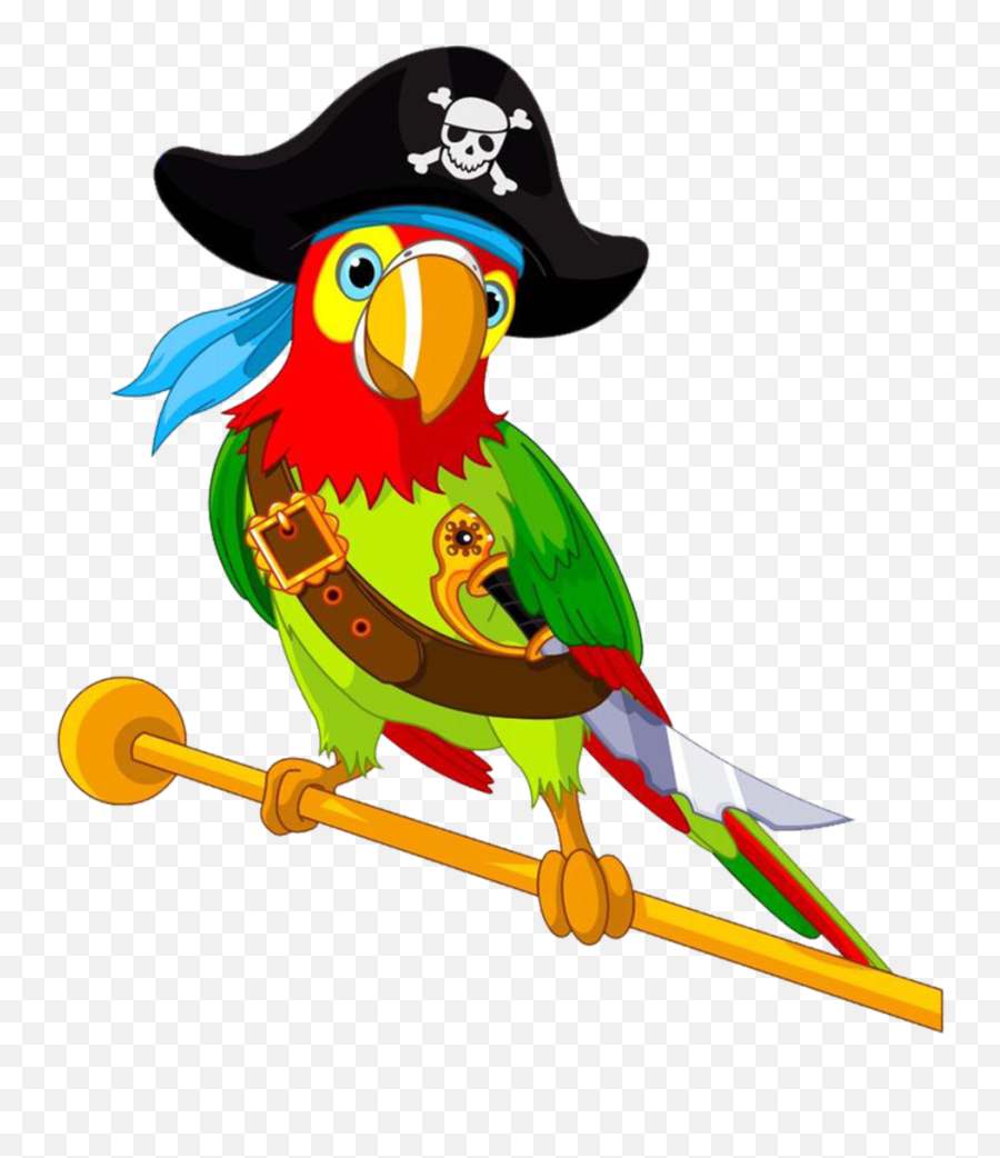 Pirate Parrot Navy Menu0027s Printed Henley Redesyn - Pirate Clipart With Parrot Png,Pirate Parrot Png