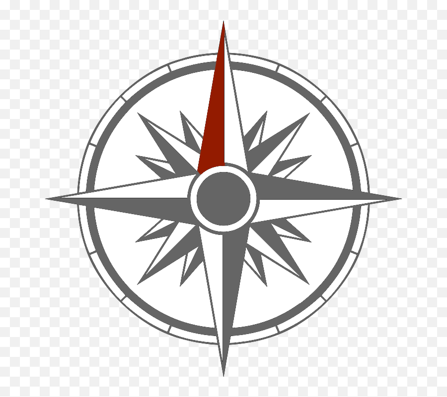Compass Rose - Black And White Nautical Star Decals Clipart Black And White Compass Png,Compas Png