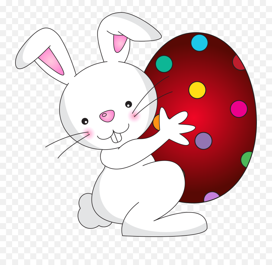 Download White Easter Bunny Transparent Free Clipart Hd - Transparent Easter Bunny Clipart Png,Rabbit Transparent