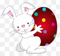 Download White Easter Bunny Transparent Free Clipart Hd - Transparent Easter Bunny Clipart Png,Rabbit Transparent