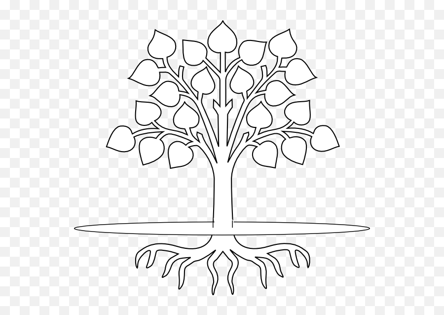 Download Apple Tree Roots Blogging - Tree With Roots Black And White Png,Tree Roots Png