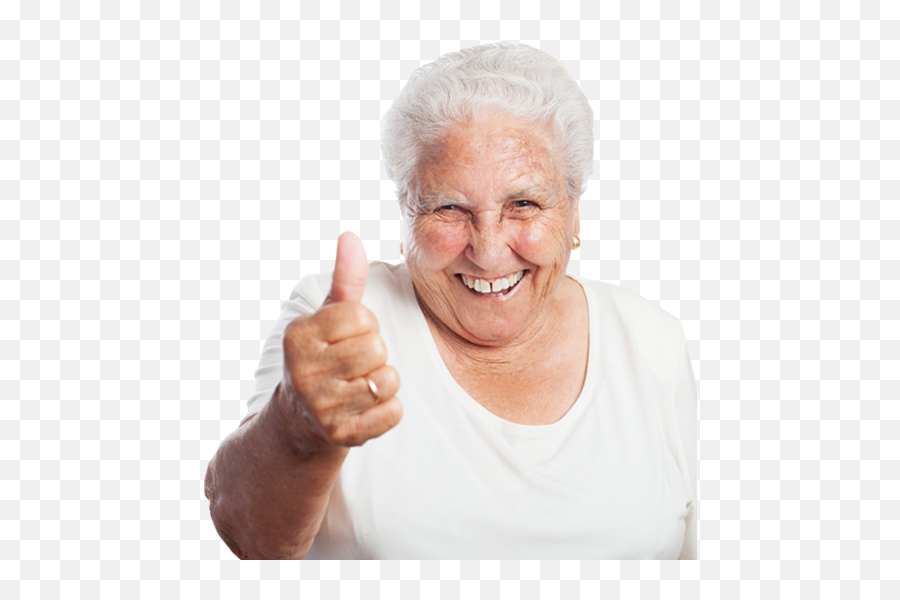Download Free Png Grandma Picture - Old Woman Thumbs Up,Grandma Png