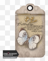 Vintage Gifttag - Lilian Hansen Graphic By Lilian Hansen Scrapbook Tag Baby Blue Vintage Png,Gift Tag Png