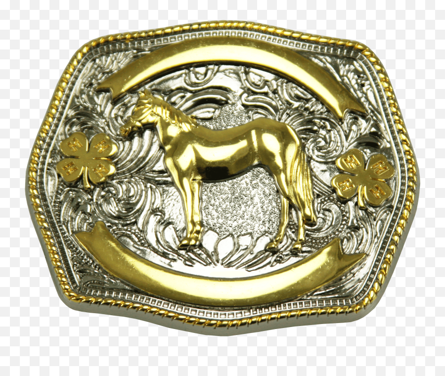 Belt Buckle - 4 H Horse Custom Belt Buckle Png,Belt Buckle Png