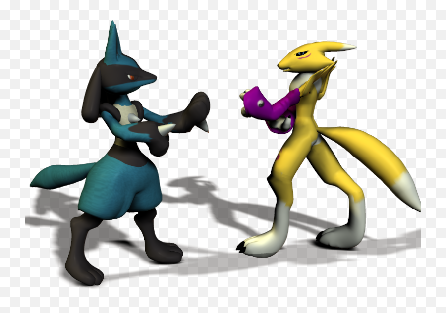 Lucario Vs Renamon - Lucariovsrenamon Png,Lucario Png