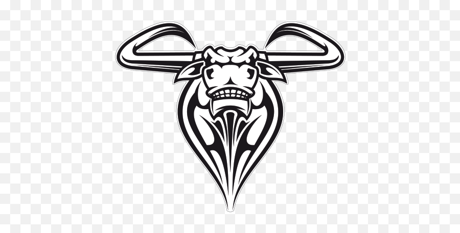 Vinyl Black And White Bull Symbol - Savis Logo Png Cerveza,Black Bulls Logo