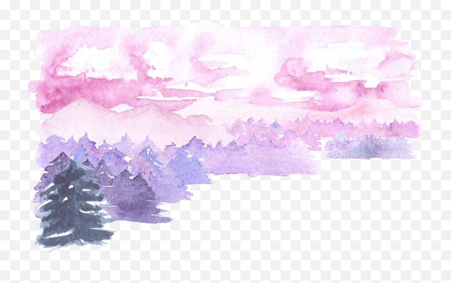 Download Purple Watercolor Illustration Transparent - Watercolor Paint Png,Purple Watercolor Png