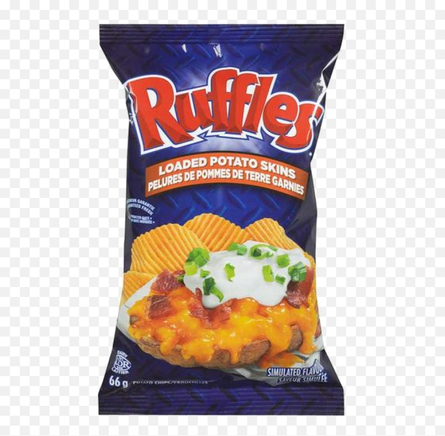 Download Potato Chips Clipart Ruffle - Ruffles Loaded Potato Skins 40g Png,Ruffles Png