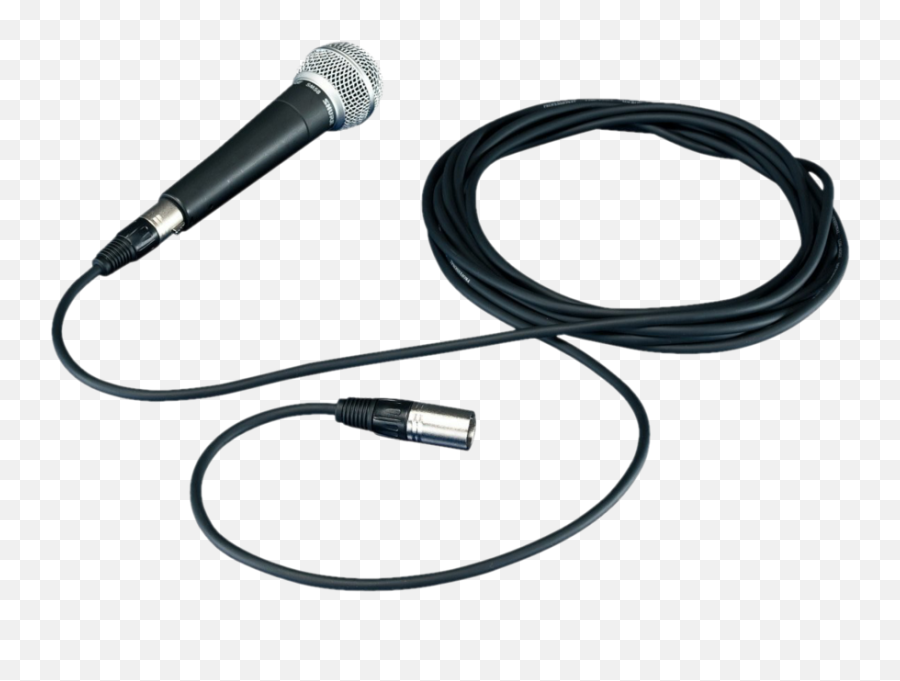 Microphone Clipart Wire Png - Mic With Cord Png Transparent Microphone With Cord Png,Microphone Clipart Transparent